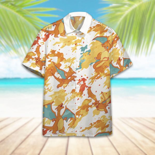 3D Charizard PKM Hawaiian Shirt, Summer Shirt For Men and Women Jezsport.com