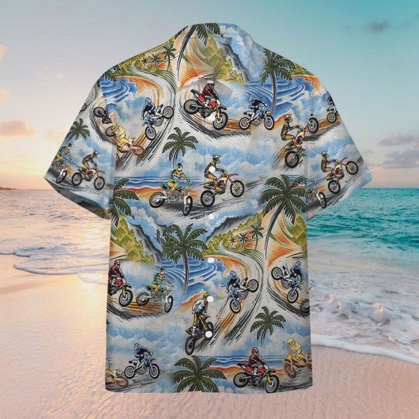 3D Motocross Hawaii Shirt, Summer Shirt For Men and Women Jezsport.com