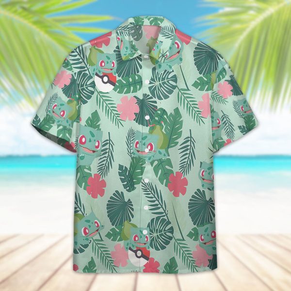 3D Bulbasaur PKM Hawaiian Shirt, Summer Shirt For Men and Women Jezsport.com