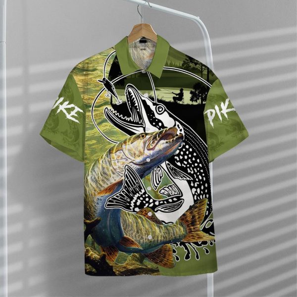 3D Pike Fish Hawaiian Shirt, Summer Shirt For Men and Women Jezsport.com