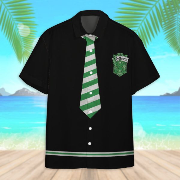 3D H.P Slytherin Hawaiian Shirt, Summer Shirt For Men and Women Jezsport.com