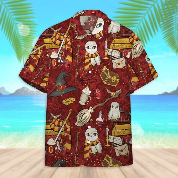 3D H.P Gryffindor Hawaii Shirt, Summer Shirt For Men and Women Jezsport.com