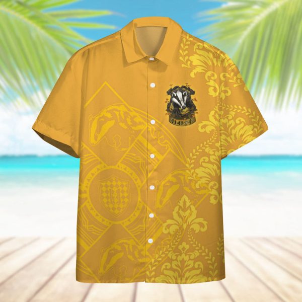 3D H.P Hufflepuff Summer Vibe Hawaiian Shirt, Summer Shirt For Men and Women Jezsport.com