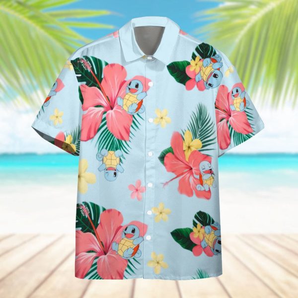 3D Squirtle PKM Hawaiian Shirt, Summer Shirt For Men and Women Jezsport.com