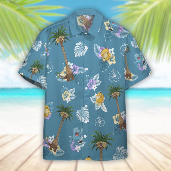 3D Tropical Alolan Exeggutor PKM Hawaiian Shirt, Summer Shirt For Men and Women Jezsport.com