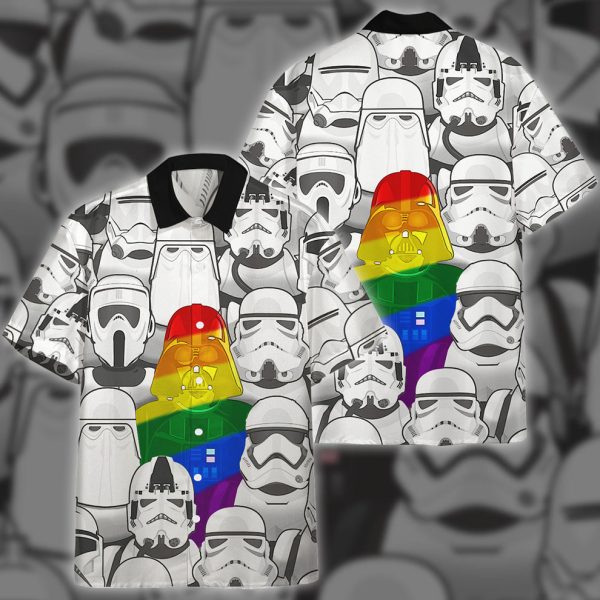 3D Star Wars Where Is Darth Vader LGBT Pride Month Hawaiian Shirt, Summer Shirt For Men and Women Jezsport.com