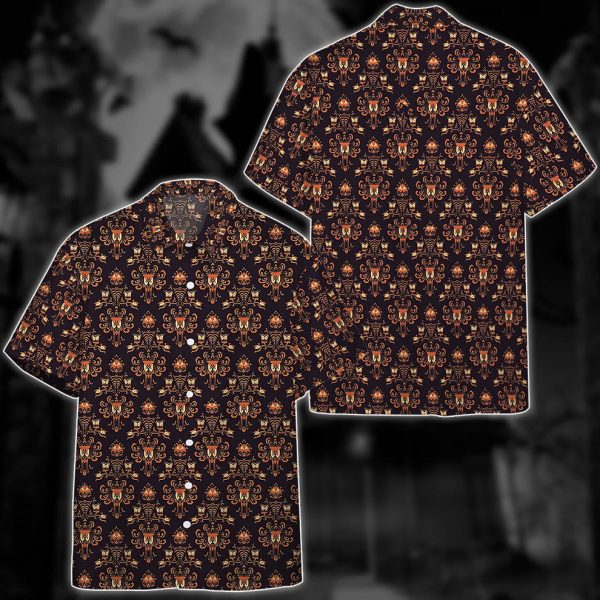 3D Halloween Haunted Maison Hawaii Shirt, Summer Shirt For Men and Women Jezsport.com