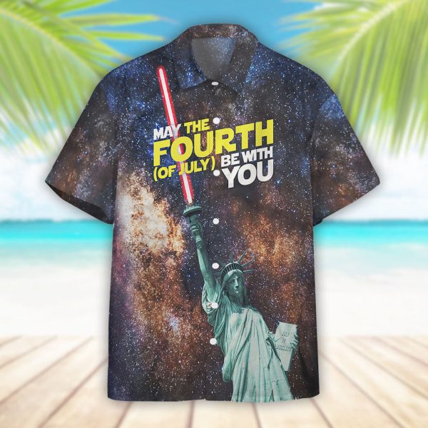 3D May The 4th Be With You Independence Day Hawaiian Shirt, Summer Shirt For Men and Women Jezsport.com