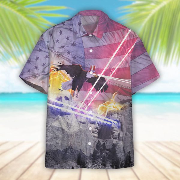 Mount Rushmore Independence Day Hawaiian Shirt, Summer Shirt For Men and Women Jezsport.com