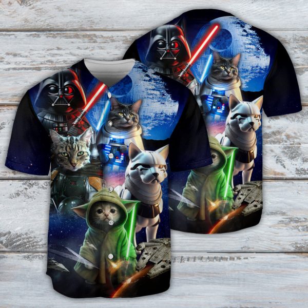 Star Wars Cat All Star Baseball Jersey For Men and Women Jezsport.com