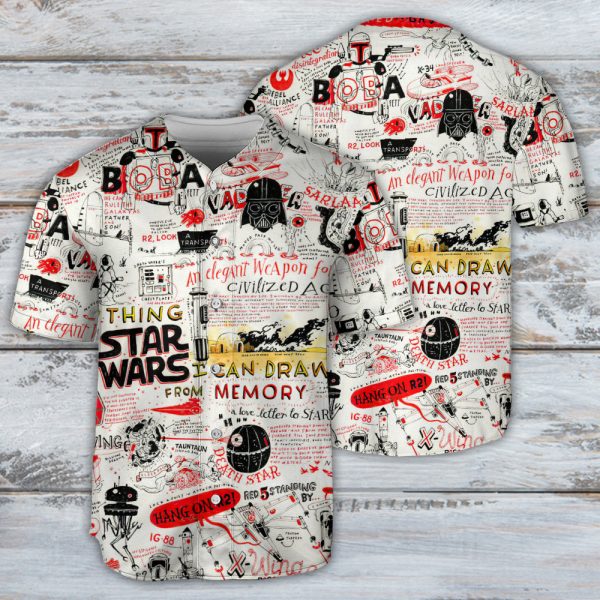 Star Wars All Funny Quotes Comic Style Baseball Jersey For Men and Women Jezsport.com