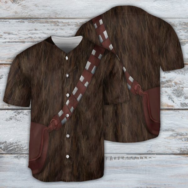 SW Chewbacca Cosplay Baseball Jersey For Men and Women Jezsport.com