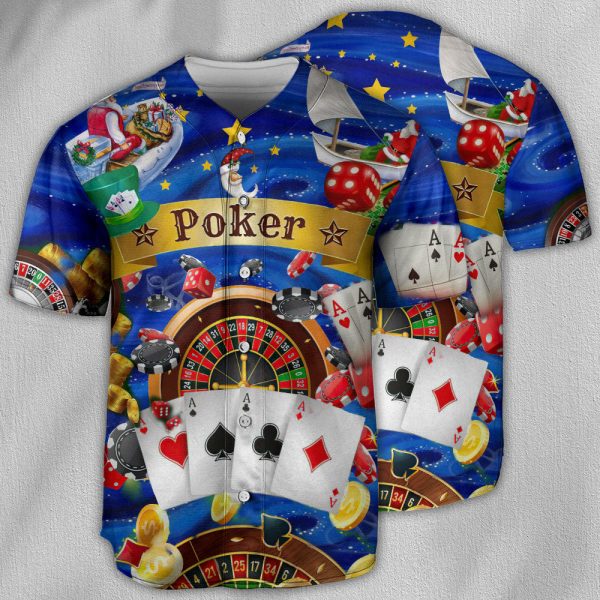 Poker Gambling Born To Play Poker Forced To Work Love Play Baseball Jersey For Men and Women Jezsport.com