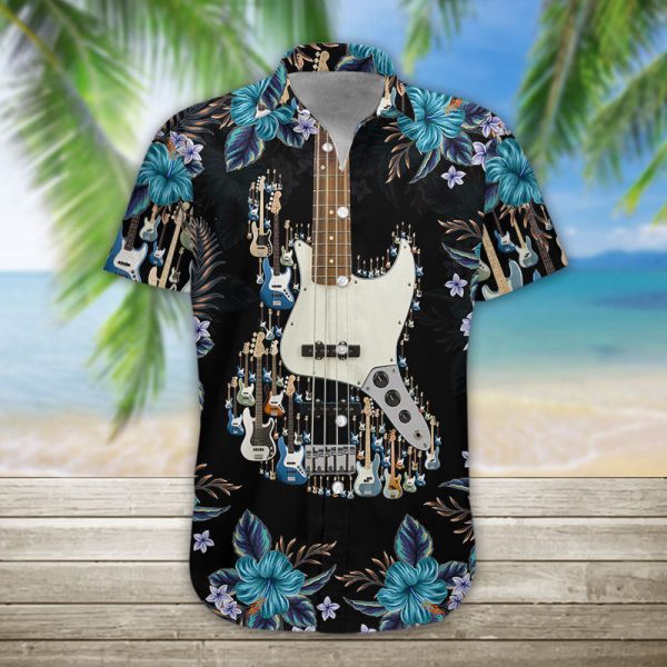 3D Bass Guitar Hawaii Shirt, Summer Shirt For Men and Women Jezsport.com