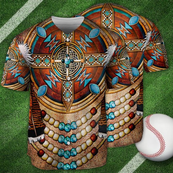 Native American Art Style Lover Baseball Jersey For Men and Women Jezsport.com