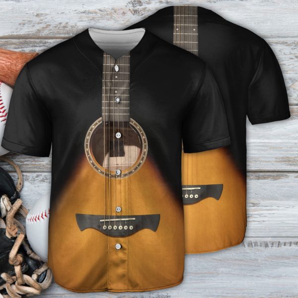 Guitar Style Vintage Music Guitarist Baseball Jersey For Men and Women Jezsport.com