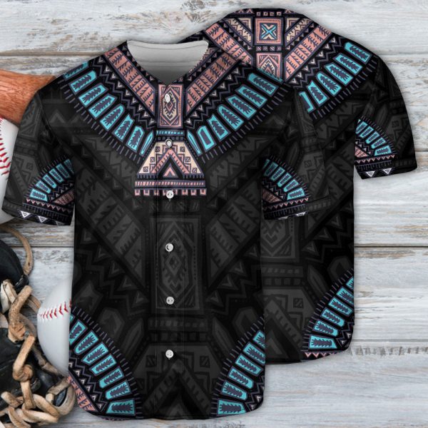 Native American Art Style Baseball Jersey For Men and Women Jezsport.com