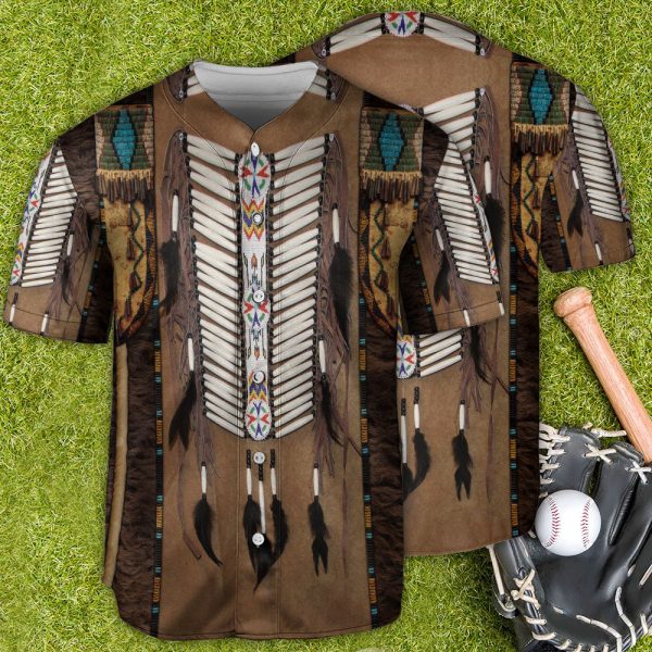 Native American Colorful Art Style Baseball Jersey For Men and Women Jezsport.com