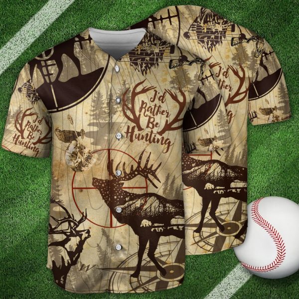 Hunting Forest Hunting Lover Baseball Jersey For Men and Women Jezsport.com