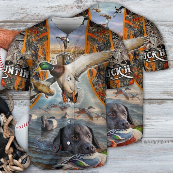 Hunting Duck Forest Hunting Lover Baseball Jersey For Men and Women Jezsport.com