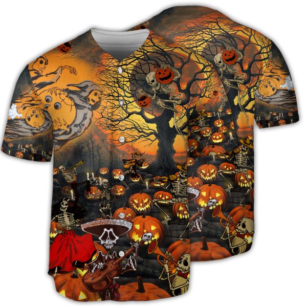 Skull Halloween Darkness Baseball Jersey For Men and Women Jezsport.com