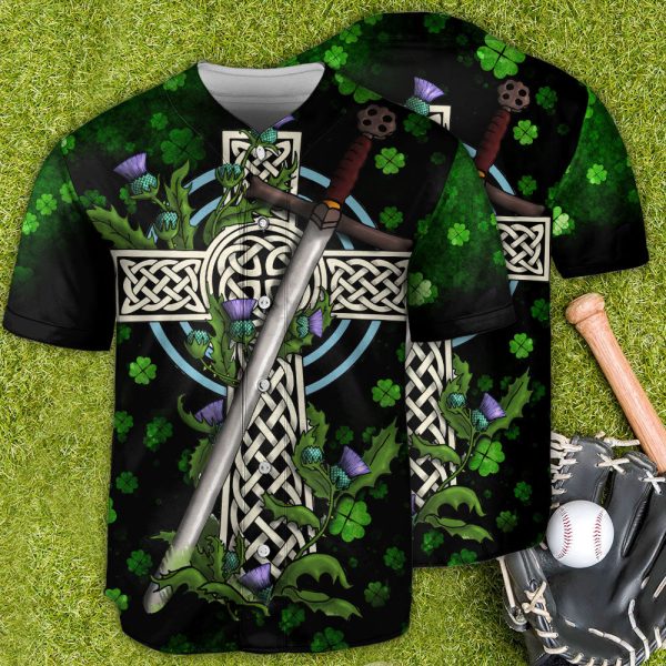 Irish Good Lucky Art Baseball Jersey For Men and Women Jezsport.com