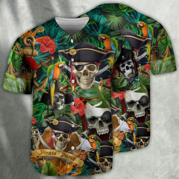 Pirate Skull Pirates Make Legends Baseball Jersey For Men and Women Jezsport.com