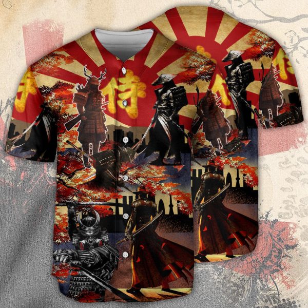 Samurai Don't Fear Of Death Fear The Unlived Life Samurai Baseball Jersey For Men and Women Jezsport.com