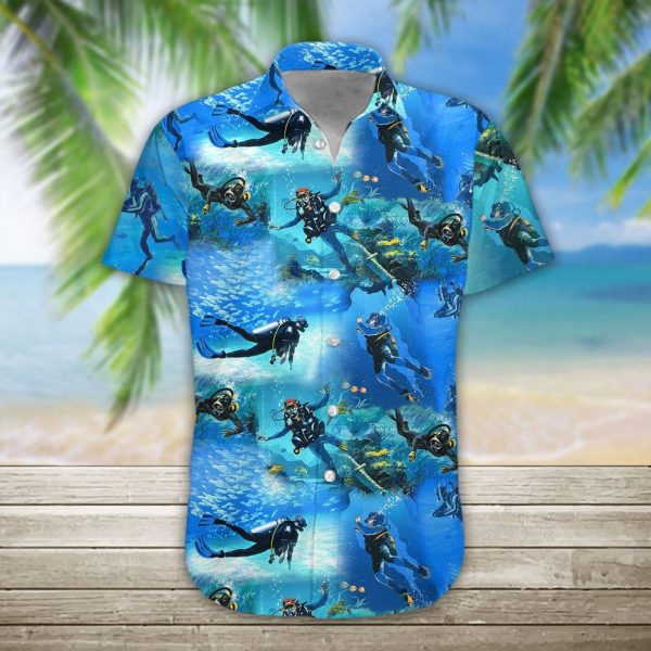 3D Scuba Diving Hawaii Shirt, Summer Shirt For Men and Women Jezsport.com