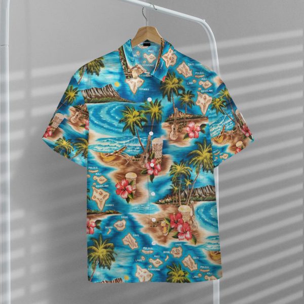 3D Tropical Island Escape Hawaiian Camp Short Sleeve Shirt, Summer Shirt For Men and Women Jezsport.com