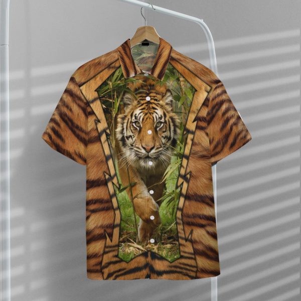 3D Jungle Tiger Hawaii Shirt, Summer Shirt For Men and Women Jezsport.com