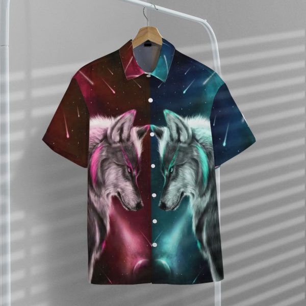 3D Wolf Spirit Hawaii Shirt, Summer Shirt For Men and Women Jezsport.com