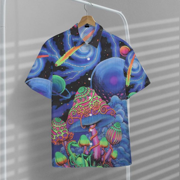 3D Trippy Cosmic Shrooms Hippie Vibe Hawaii Shirt, Summer Shirt For Men and Women Jezsport.com