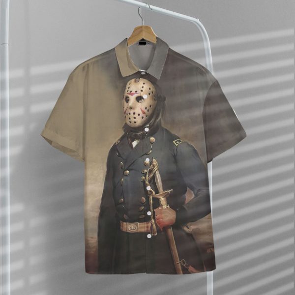 3D Jason Voorhees Friday The 13th Portrait Hawaii Shirt, Summer Shirt For Men and Women Jezsport.com