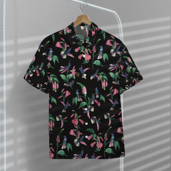 3D Wild Hummingbird Tea Party Hawaii Shirt, Summer Shirt For Men and Women Jezsport.com