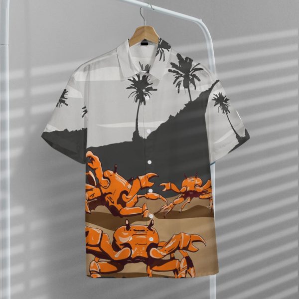 3D Dancing Crabs On A Beach Hawaii Shirt, Summer Shirt For Men and Women Jezsport.com