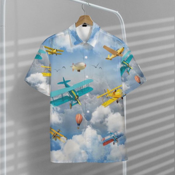 3D Aerobatic Planes Hawaii Shirt, Summer Shirt For Men and Women Jezsport.com