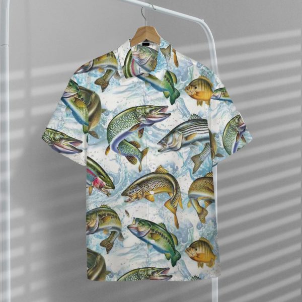 3D Fresh Water Fishing Fish Hawaii Shirt, Summer Shirt For Men and Women Jezsport.com