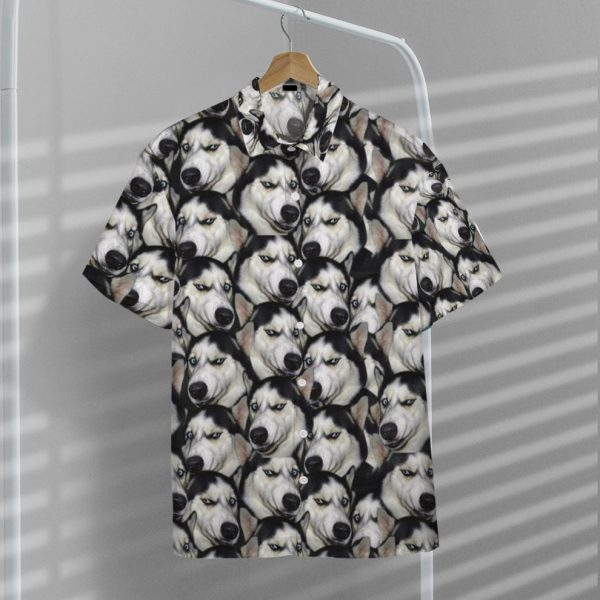 3D Funny Husky Hawaii Shirt, Summer Shirt For Men and Women Jezsport.com