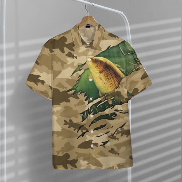 3D Fishing American Flag Camo Pattern Hawaii Shirt, Summer Shirt For Men and Women Jezsport.com