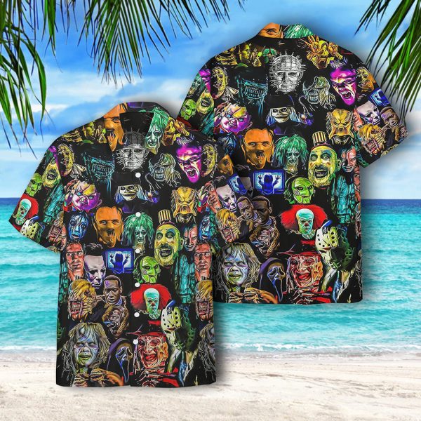 3D Horror Collection Characters Hawaii Shirt, Summer Shirt For Men and Women Jezsport.com