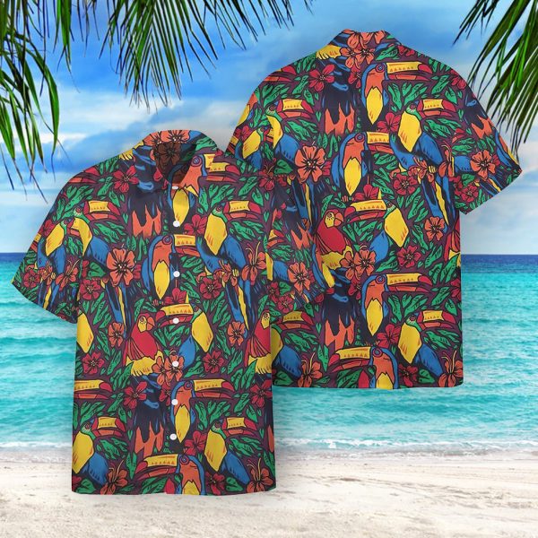 3D Parrots And Toucans Ace Ventura Pet Detective Hawaii Shirt, Summer Shirt For Men and Women Jezsport.com