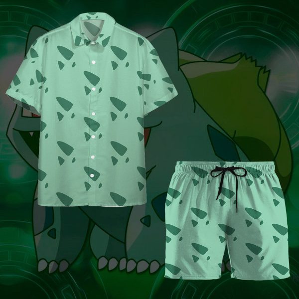 3D Bulbasaur Hawaii Shirt, Summer Shirt For Men and Women Jezsport.com