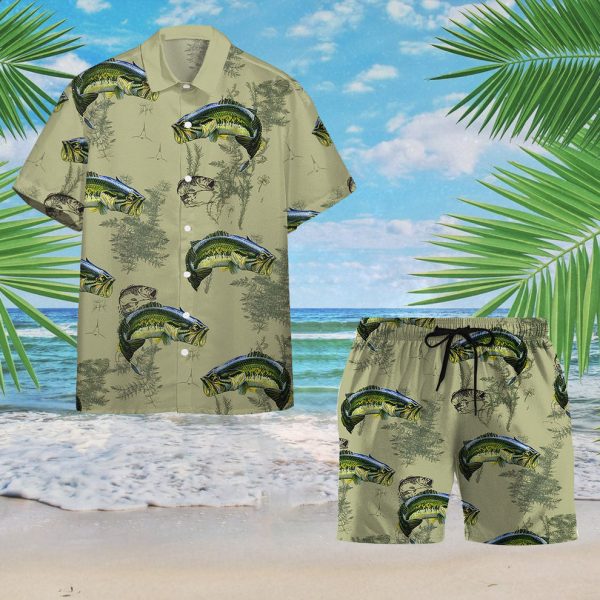 3D Bass Fishing Hawaii Shirt, Summer Shirt For Men and Women Jezsport.com