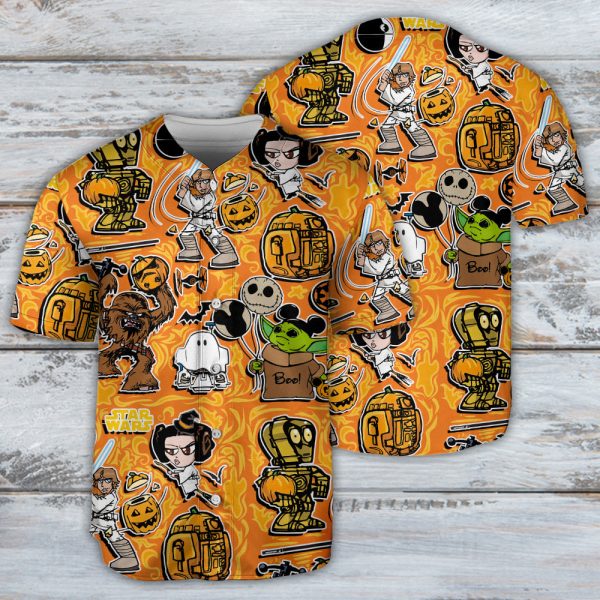 Halloween Starwars Cute Funny Baseball Jersey For Men and Women Jezsport.com