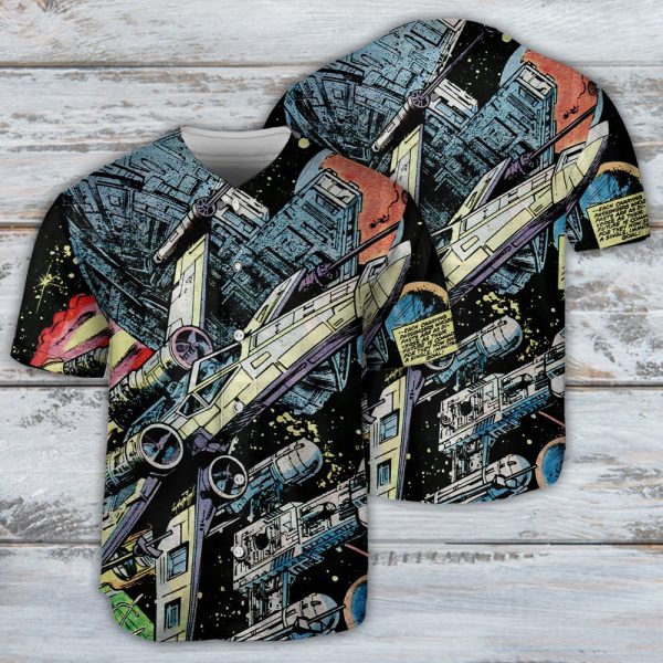 Star Wars Han Solo Spaceship Baseball Jersey For Men and Women Jezsport.com