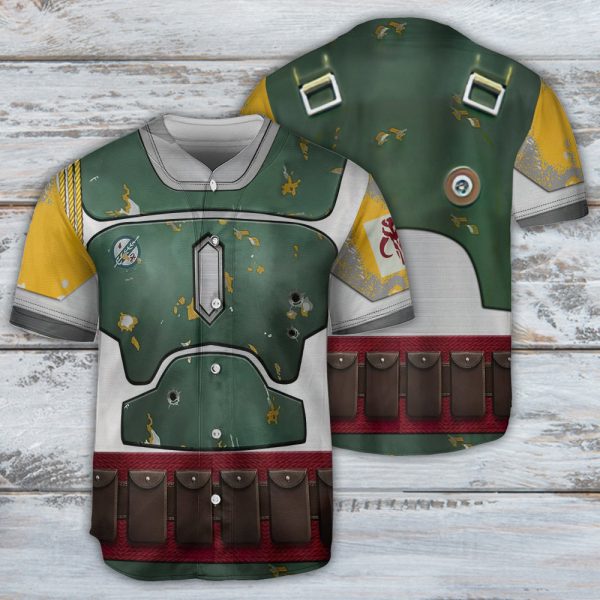 Star Wars Boba Fett Cosplay Baseball Jersey For Men and Women Jezsport.com