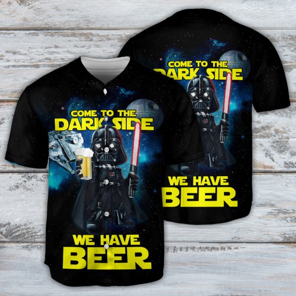 Star Wars Darth Vader Dark Side Beer Baseball Jersey For Men and Women Jezsport.com