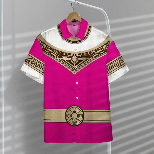 3D Power Ranger Zeo Pink Hawaii Shirt, Summer Shirt For Men and Women Jezsport.com