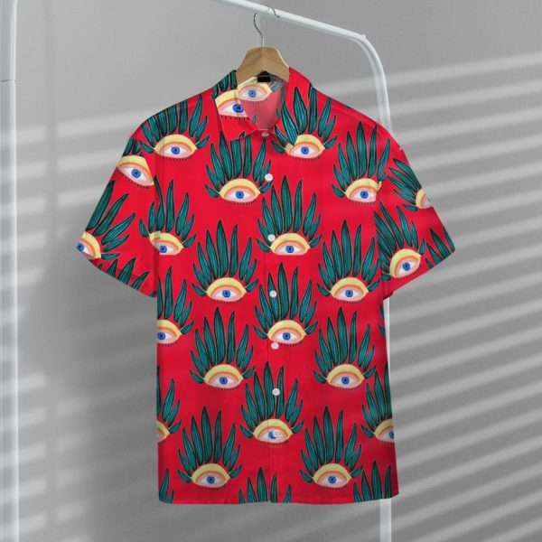 3D Evil Eyes Hawaii Shirt, Summer Shirt For Men and Women Jezsport.com